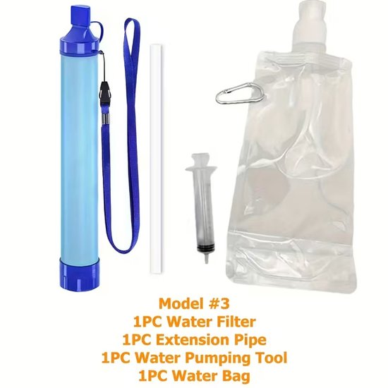 Waterfilter Survival Tool - Noodpakket