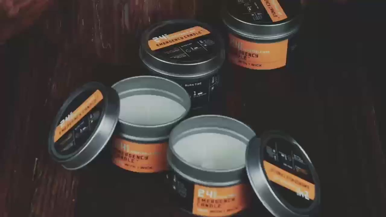 Noodkaarsen Set, 6 Stuks, Voor Binnen & Buiten, 144 Uur Brandtijd